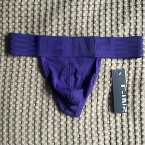 C-In2 Hard Core Collection Purple Thong